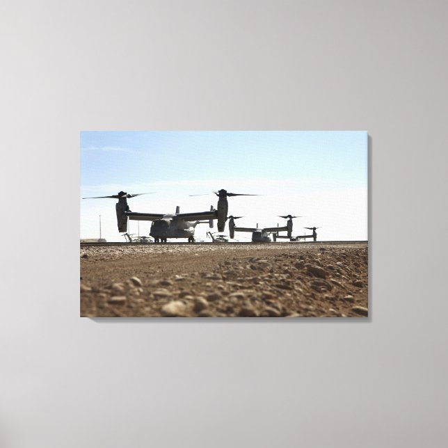 V-22 Osprey tiltrotor aircraft Canvas Print (Front)