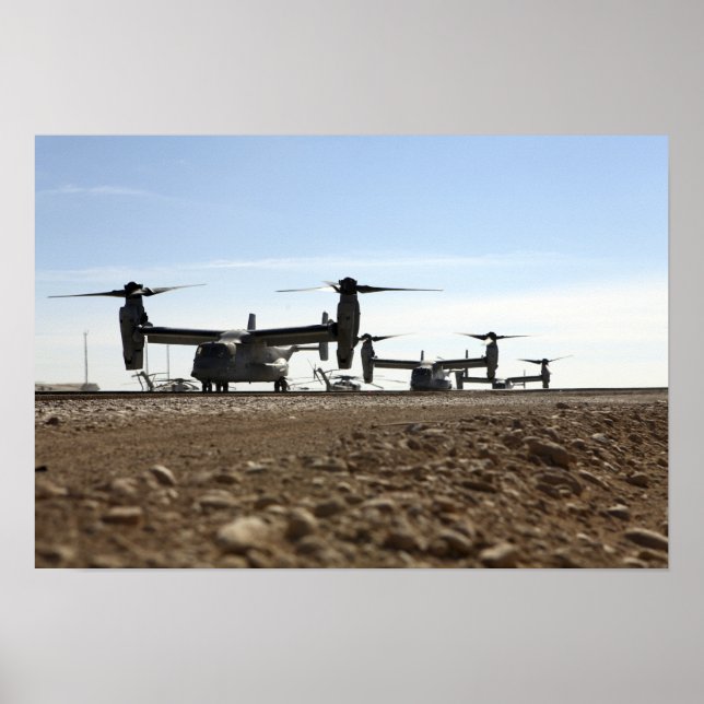 V-22 Osprey tiltrotor aircraft Poster (Front)