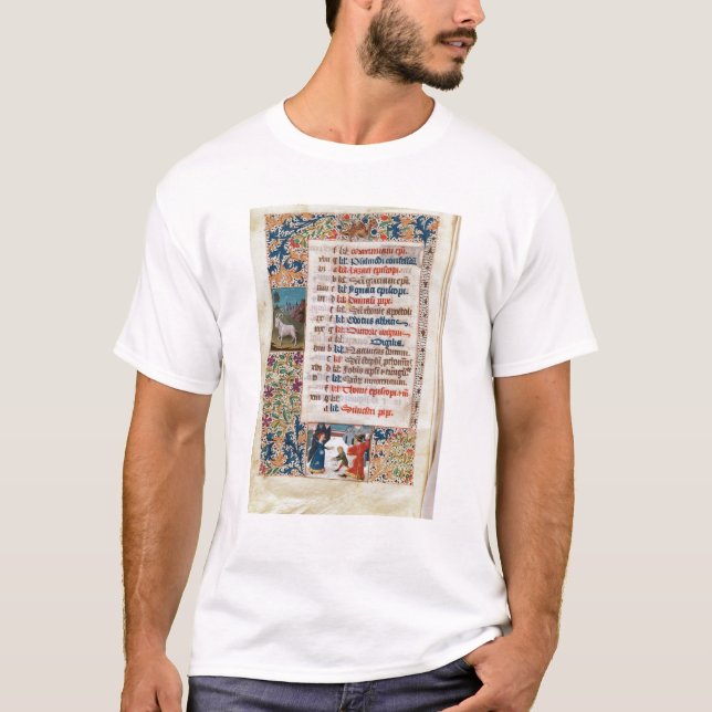 V.25-3 Fol.12v The Month of December T-Shirt (Front)