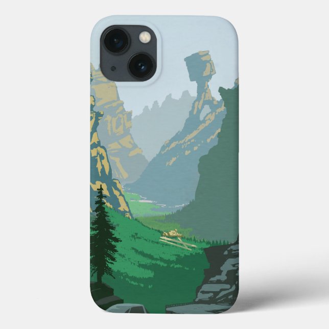 V-6 Valley Illustration Case-Mate iPhone Case (Back)