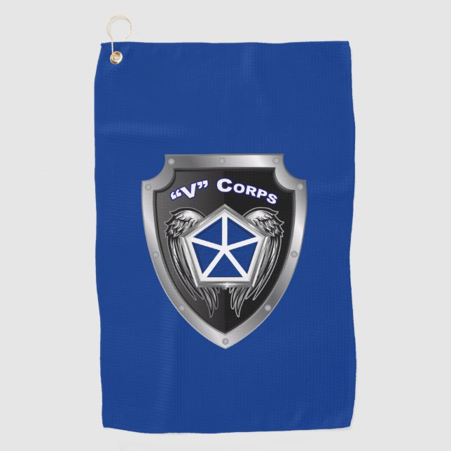 V Armoured Corps Customized Shield Golf Towel (Front)