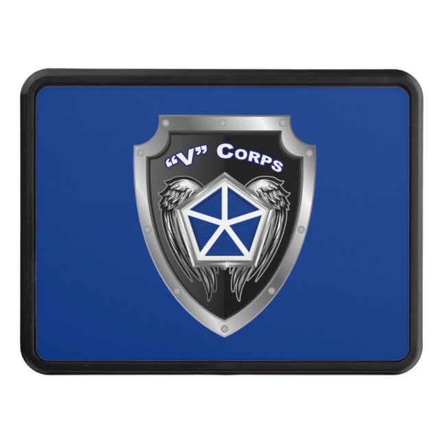V Armoured Corps Shield  Trailer Hitch Cover (Front)