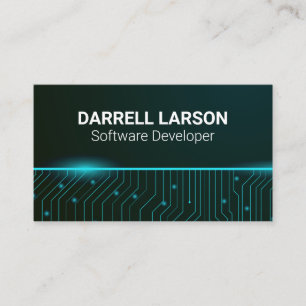 v business card