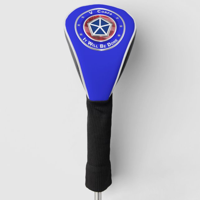 V Corps “It Will Be Done”  Golf Head Cover (Front)