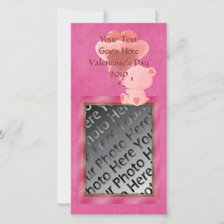 V-Day Teddy Bear Photo Card