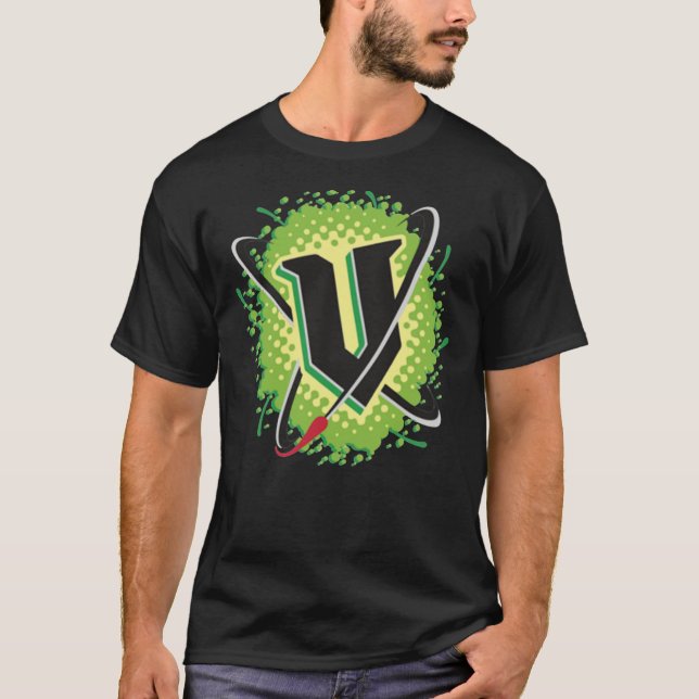 V Energy Logo (Corner) V-Neck T-Shirt (Devant)