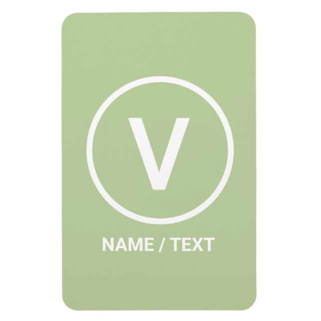 V for Vegan diet logo natural personalized Magnet (Vertical)