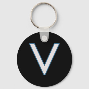 V Games Funny Gaming Video Game Adult Keychain