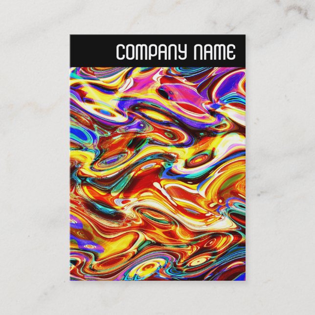 V Header - Colour Mix 01 Business Card (Front)