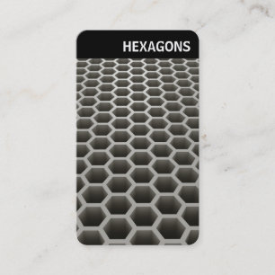 V Header - Honeycomb Perspective Warm Business Card