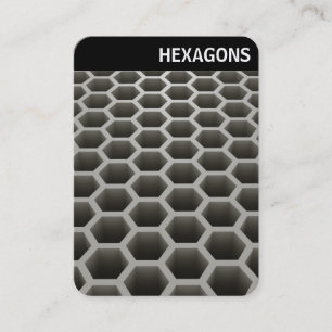 V Header - Honeycomb Perspective Warm Business Card