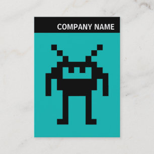 V Header - Image - Nanobot on Aqua Blue Business Card