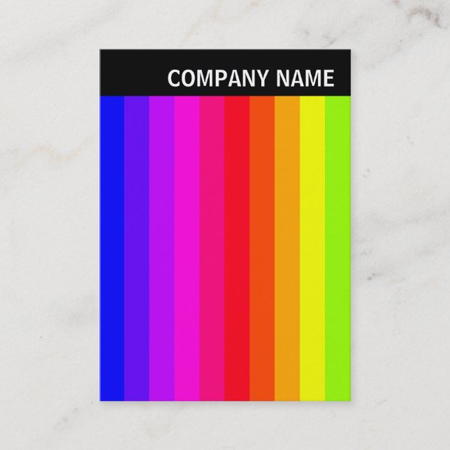 V Header - Photo - Colour Bars 01 Business Card (Front)
