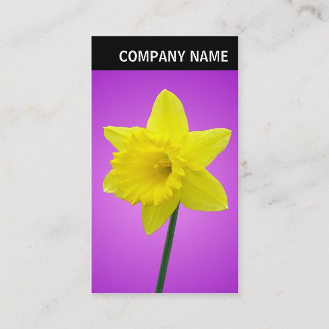 V Header - Photo - Daffodil Business Card (Front)