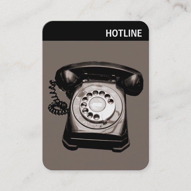 V Header - Photo - Hot Line - Warm Tones Business Card (Front)