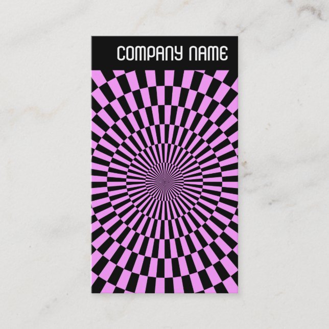 V Header - Photo - Op Art 010 Business Card (Front)