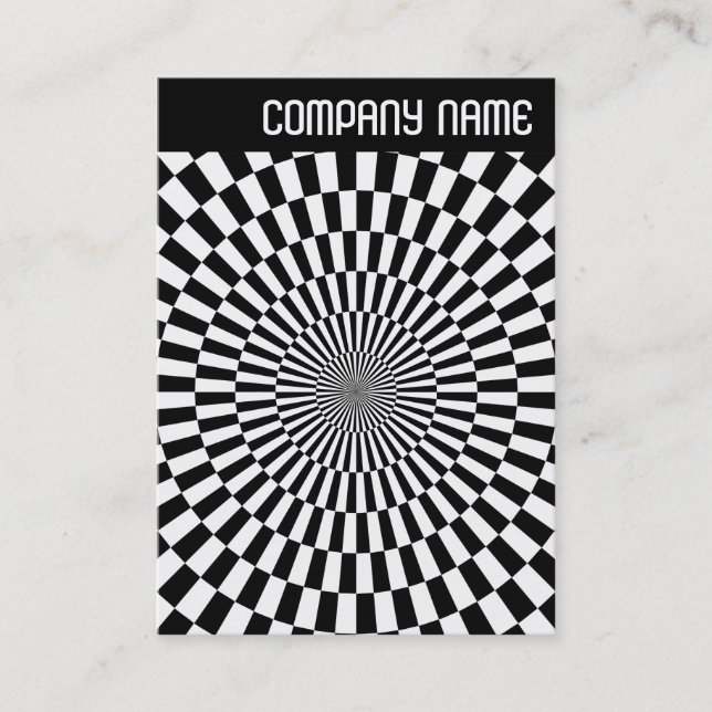 V Header - Photo - Op Art 01 Business Card (Front)