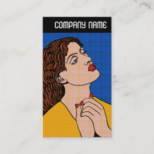 V Header - Pre-Raph Pop Grrl Business Card