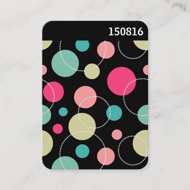 V Header - Spots & Circles 150816 Business Card (Front)