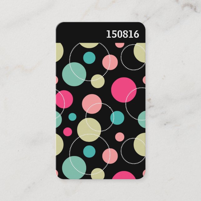 V Header - Spots & Circles 150816 Business Card (Front)