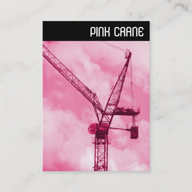 V Header - TOWER CRANE Business Card (Front)