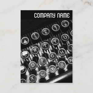 V Header - Vintage Typewriter Business Card