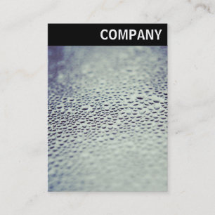 V Header - Water Droplets on Glass 01 Business Card