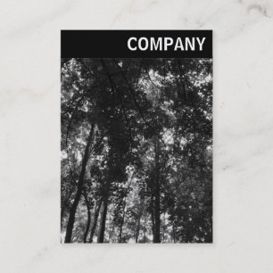 V Header - Woodland Canopy 01 BW Business Card