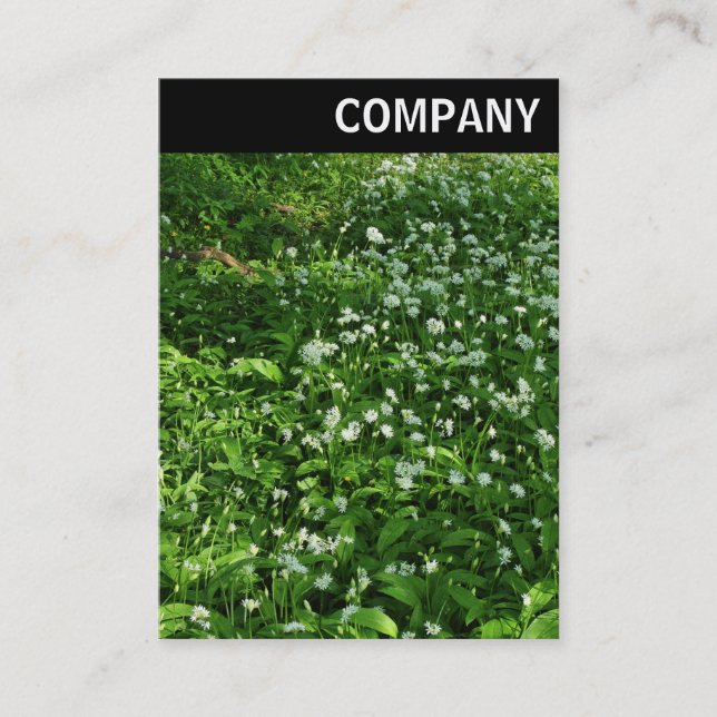 V Header - Woodland Flowers Business Card (Front)
