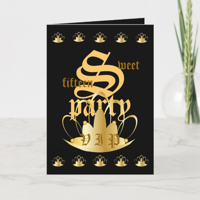 V I P Sweet 15 Party Invitation !-Customize (Front)