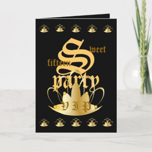 V I P Sweet 15 Party Invitation !-Customize