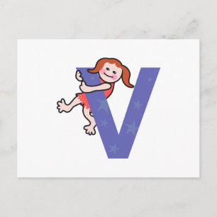 V is for.... postcard