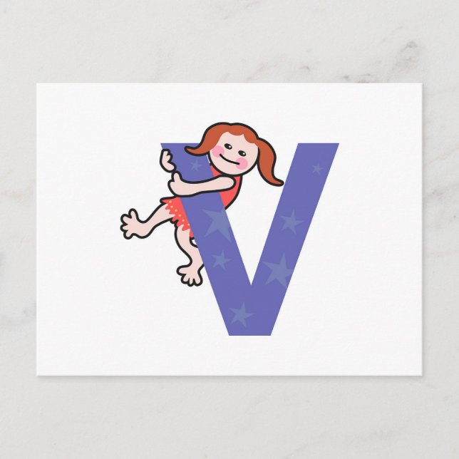 V is for.... postcard (Front)