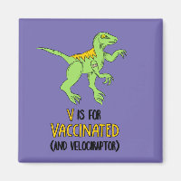 V is for Vaccinated and Velociraptor