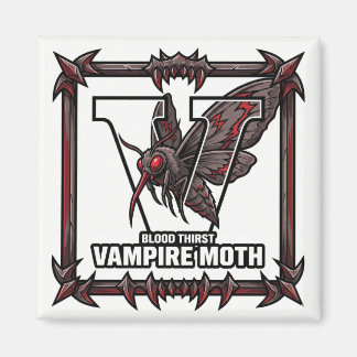 V is for Vampire Moth – GTA Style ABC Learning Magnet