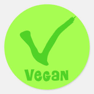 V is for Vegan Stickers