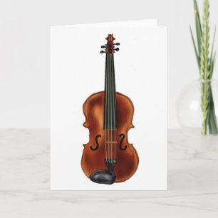 V is for Violin Card