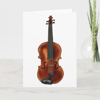 V is for Violin Card