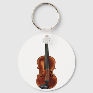 V is for Violin Keychain