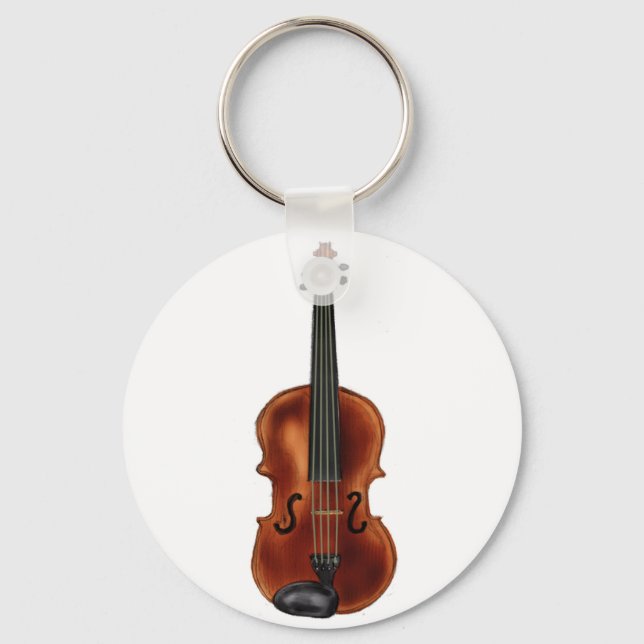 V is for Violin Keychain (Front)