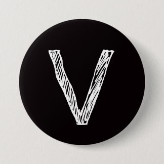 V is for Virtuous 3 Inch Round Button