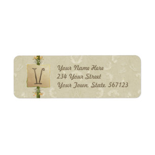 V - Ivory Elegance Monogram
