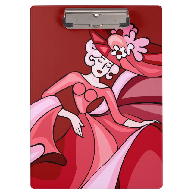 V Lady In Red Clipboard (Front)