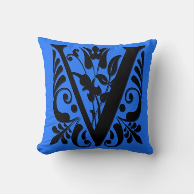 V Monogramme initiale - Coussin (Recto)