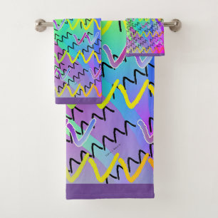 V Repeat Bath Towel Set