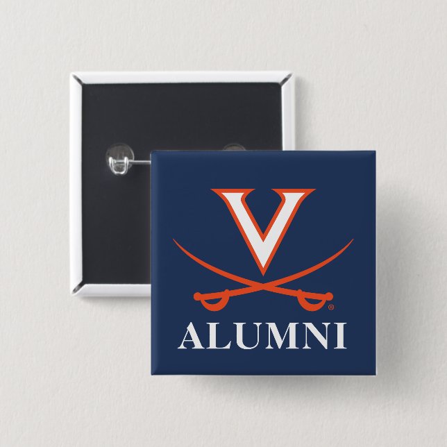 V Saber Alumni 2 Inch Square Button (Front & Back)
