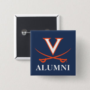 V Saber Alumni 2 Inch Square Button