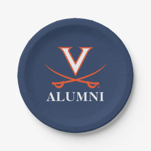 V Sabre Alumni Paper Plate