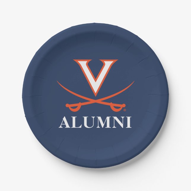 V Sabre Alumni Paper Plate (Front)