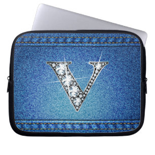 V Sac électronique "diamant" Denim Stitch